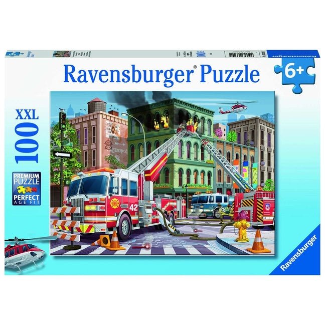 Fire Truck Rescue 100 PC Puzzle - Ingram
