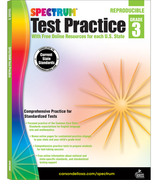 Spectrum Test Practice, Grade 3: Volume 63 - Ingram