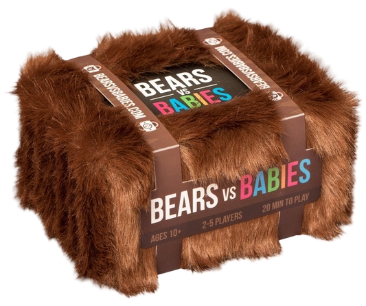 Furry game box with 'Bears vs Babies' branding on a white background