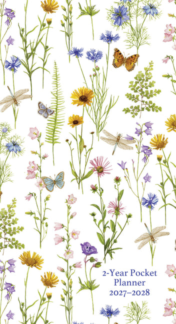 2027-28 Wildflower Garden 2-Year Pocket Planner (24-Month Calendar) - Ingram