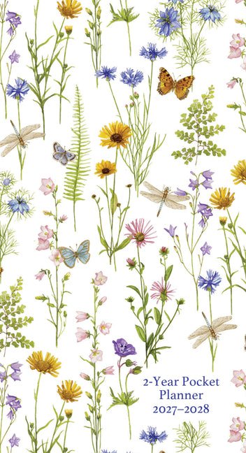 2027-28 Wildflower Garden 2-Year Pocket Planner (24-Month Calendar) - Ingram