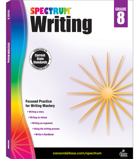 Spectrum Writing, Grade 8: Volume 42 - Ingram