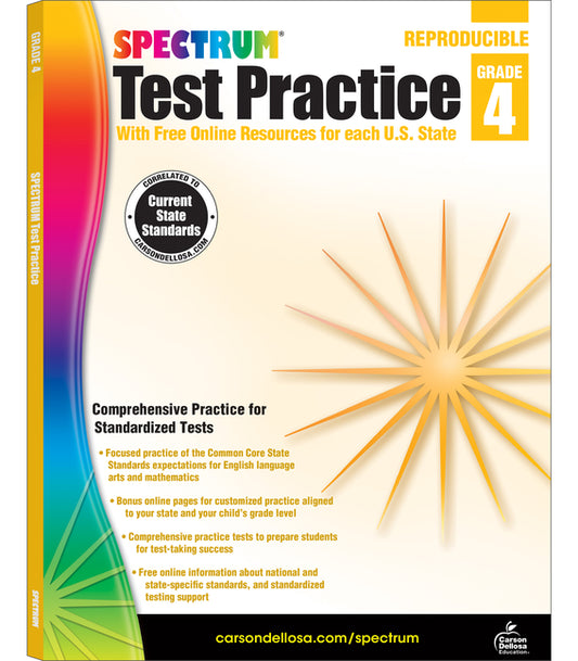 Spectrum Test Practice, Grade 4: Volume 64 - Ingram