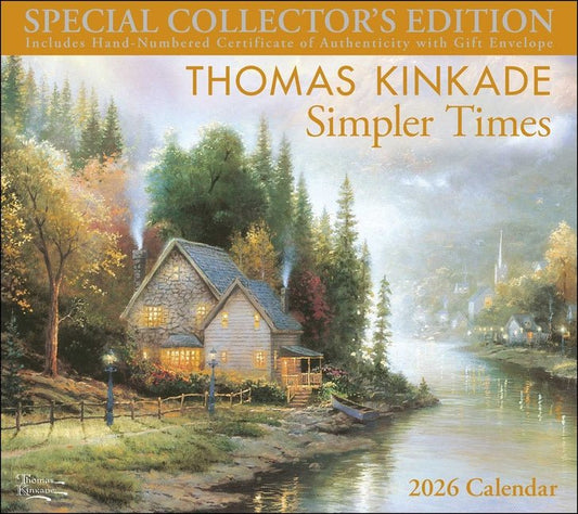 Thomas Kinkade Special Collector's Edition 2026 Deluxe Wall Calendar with Print - Ingram