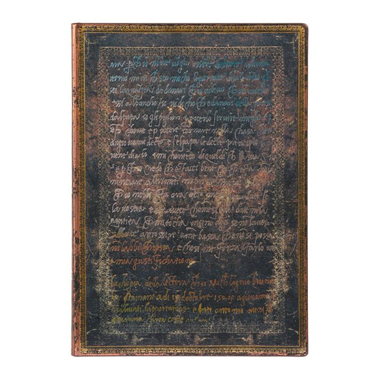 Michelangelo, Handwriting MIDI Lined Softcover Journal, 176pg, 100gsm by Paperblanks (Embellished Manuscripts Collection) - Ingram
