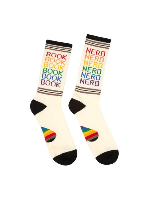 Book Nerd Pride Gym Socks - Large - Ingram