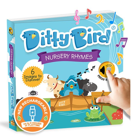 Ditty Bird Nursery Rhymes Interactive Musical Sound Book for Toddlers 1- 3 Sing-Along Boardbook for Baby - Ingram