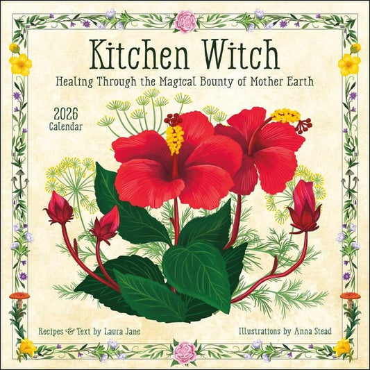 Kitchen Witch 2026 Wall Calendar: Healing Via the Magical Bounty of Mother Earth - Ingram