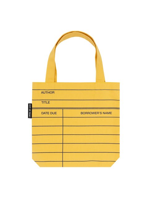 Library Card (Yellow) Mini Tote Bag - Ingram