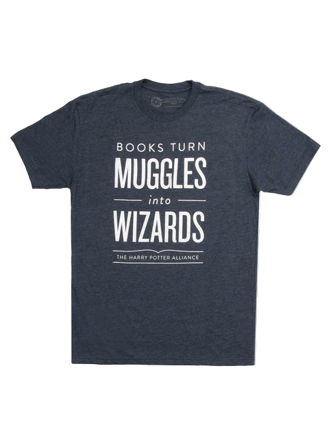 Books Turn Muggles Into Wizards Unisex T-Shirt