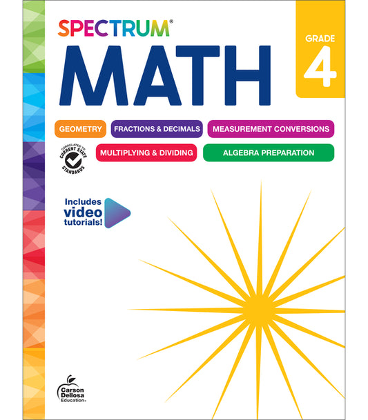 Spectrum Math Workbook, Grade 4 - Ingram