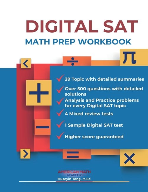 DIGITAL SAT MATH PREP WORKBOOK "Ace the Test with Confidence" - Ingram