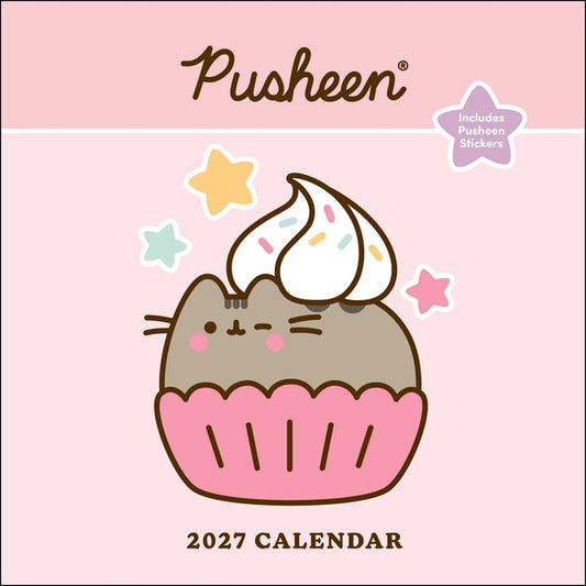 Pusheen 2027 Wall Calendar with Stickers - Ingram