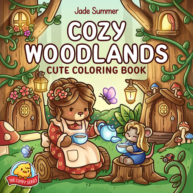 Cozy Woodlands: Cute Coloring Book