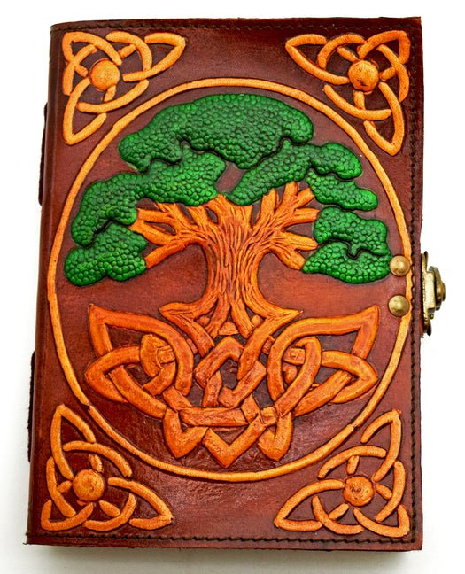 Color Tree of Life Leather Embossed Journal - Ingram