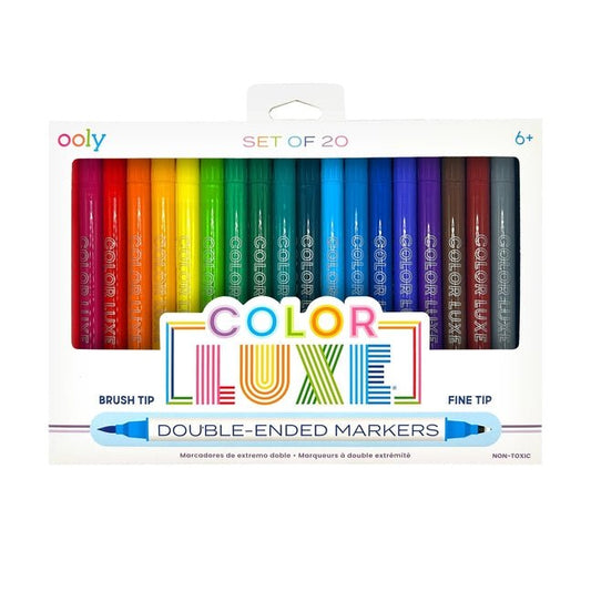 Color Luxe Double-Ended Markers (Set of 20) - Ingram
