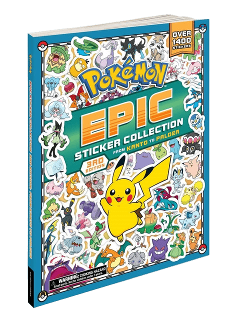 Pokémon Epic Sticker Collection 3rd Edition: From Kanto to Paldea: Over 1,400 Stickers!
