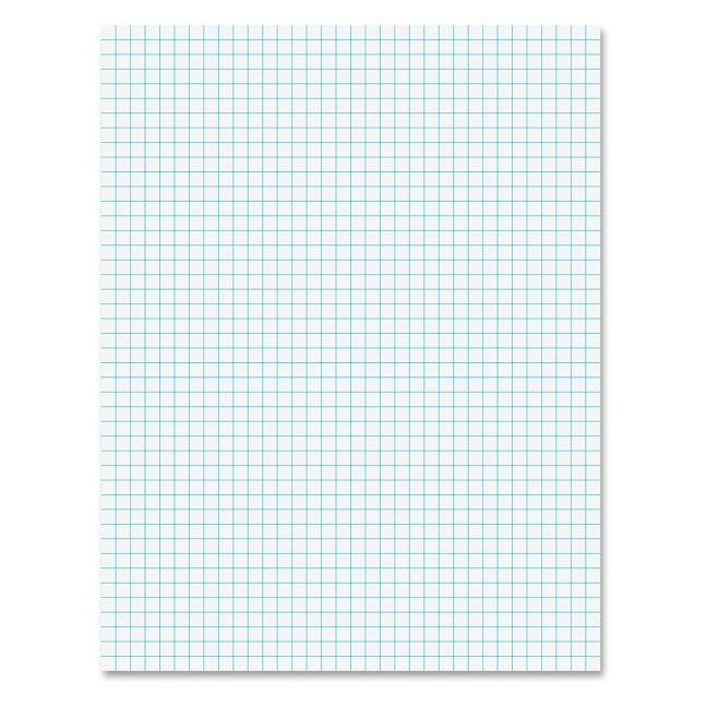 Ampad Notepad, 8.5 X 11, Quad Ruled, White, 50 Sheets/Pad (Top22-030c) - Ingram