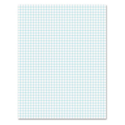 Ampad Notepad, 8.5 X 11, Quad Ruled, White, 50 Sheets/Pad (Top22-030c) - Ingram