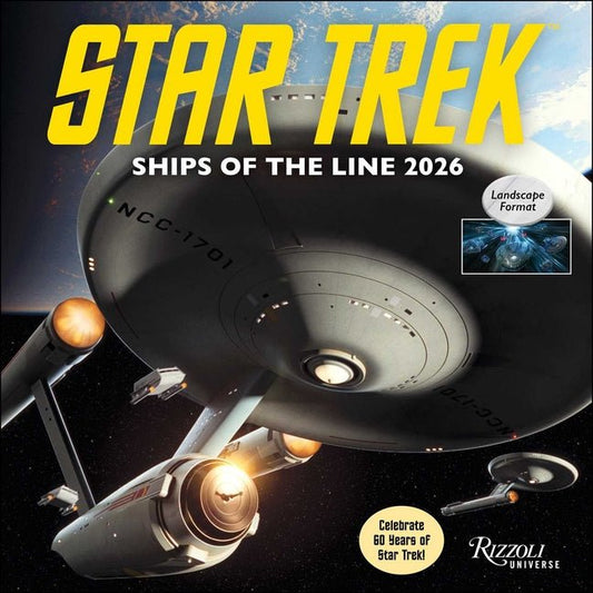 Star Trek Ships of the Line 2026 Wall Calendar - Ingram