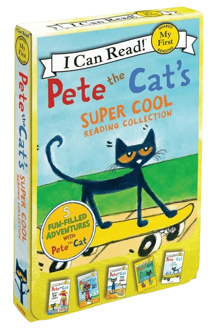 Pete the Cat's Super Cool Reading Collection: A Box of 5 I Can Read Favorites for Beginner Readers