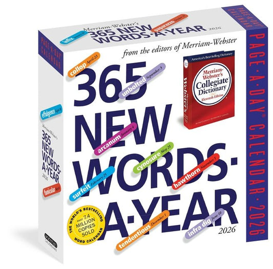 365 New Words-A-Year Page-A-Day(r) Calendar 2026: From the Editors of Merriam-Webster - Ingram