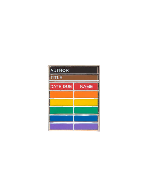 Library Card Pride Enamel Pin