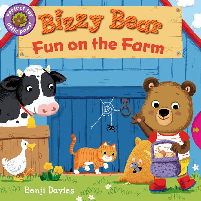 Bizzy Bear: Fun on the Farm: (Interactive Board Book for Toddlers - With Sturdy Tabs and Slides to Push and Pull) - Ingram