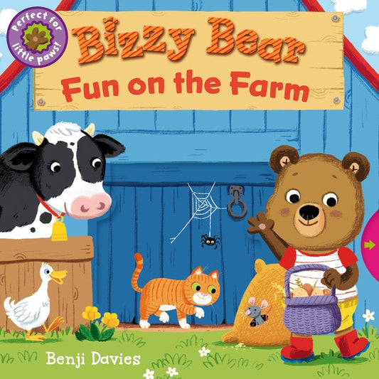 Bizzy Bear: Fun on the Farm: (Interactive Board Book for Toddlers - With Sturdy Tabs and Slides to Push and Pull) - Ingram
