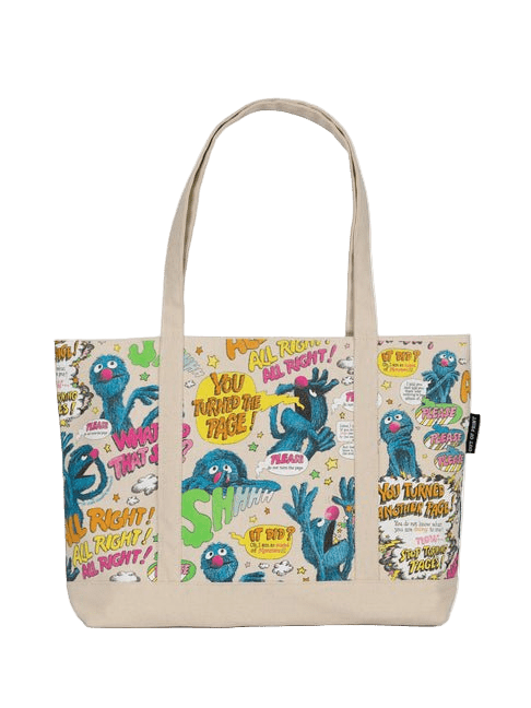 Sesame Street: The Monster at the End of This Book Large Zippered Tote