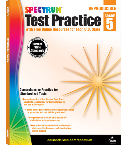 Spectrum Test Practice, Grade 5: Volume 65 - Ingram