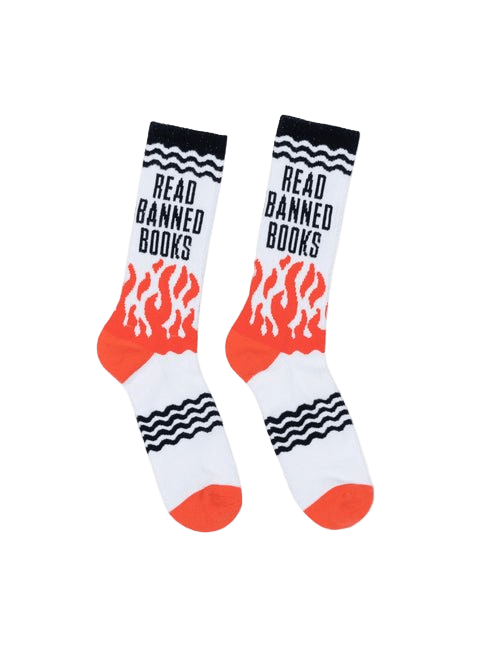 Read Banned Books Gym Socks