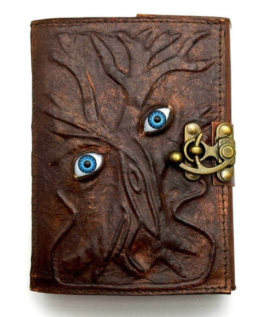 2 Eye Leather Embossed Journal - Ingram