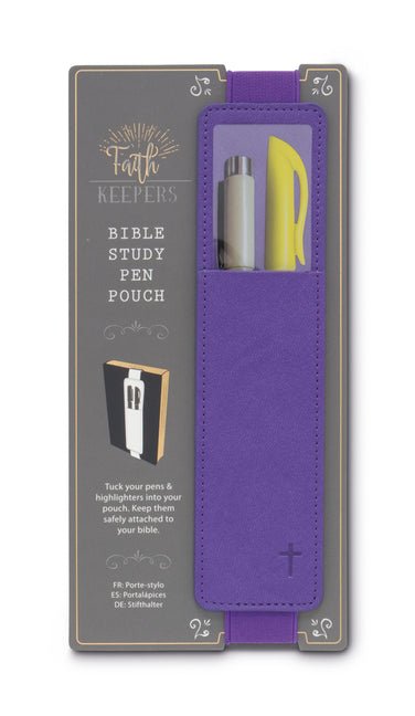 Faith Keepers Bible Study Pen Pouch Purple - Ingram