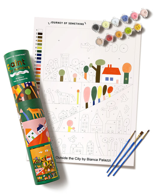 Outside the City Paint by Numbers Kit - Easy & Fun Painting Set for Kids Ages 5 to 12 - Ingram