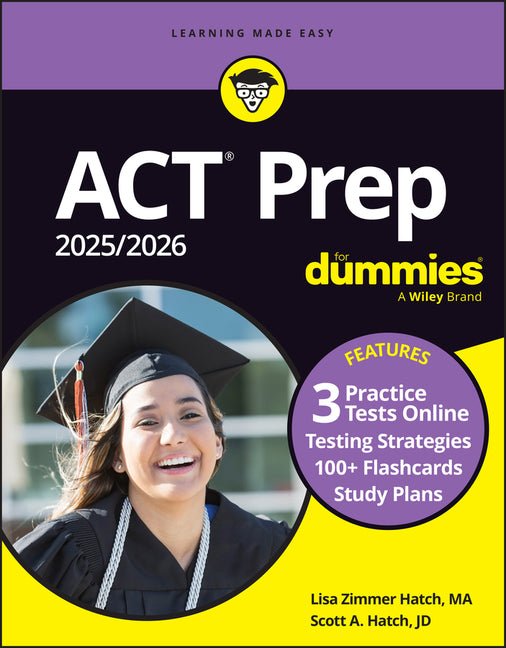 ACT Prep 2025/2026 for Dummies: Book + 3 Practice Tests + 100+ Flashcards Online - Ingram
