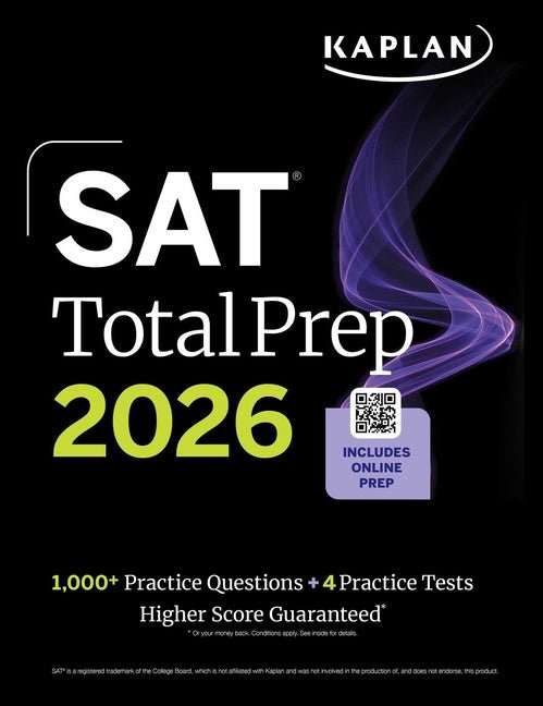 SAT Total Prep 2026: Includes 4 Full Length Practice Tests, 1,100+ Practice Questions + 1 Year Access to Online Quizzes and Video Lessons and Tutorial - Ingram