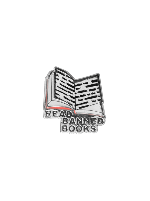 Read Banned Books Enamel Pin