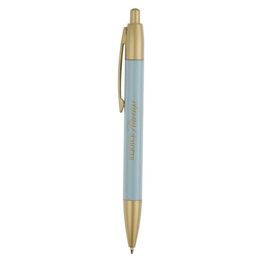 Christian Art Gifts Premium Scripture Ballpoint Gift Pen for Men & Women: Rejoice Always, Bible Verse, Writing Accessory for Office, School, Church, B - Ingram