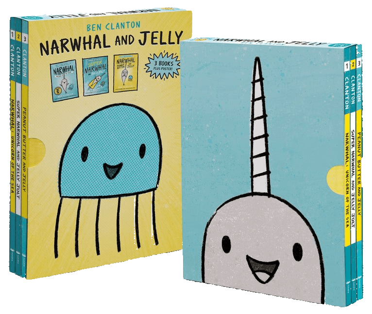 Narwhal and Jelly Box Set (Paperback Books 1, 2, 3, and Poster)