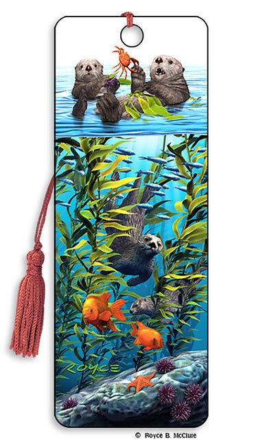 Royce 3D Bookmark - Sea Otters - Ingram