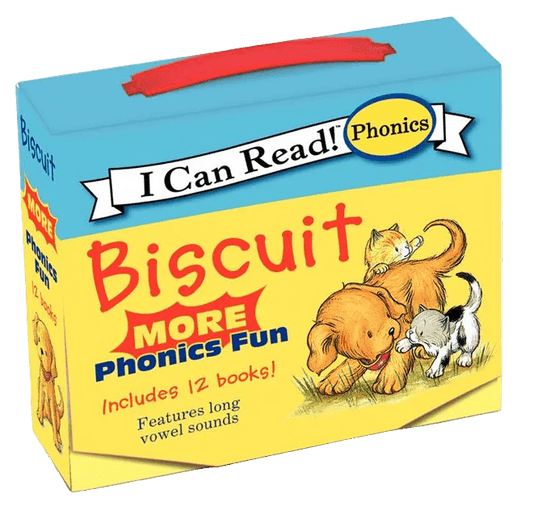 Biscuit: More 12-Book Phonics Fun!: A Box of 12 Mini-Books Featuring Short and Long Vowel Sounds for Dog Lovers