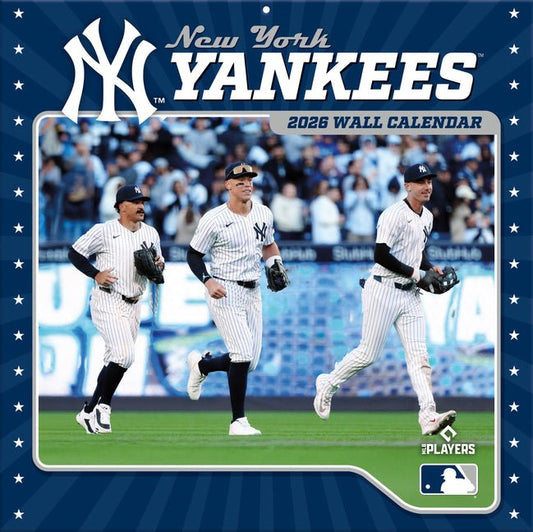 New York Yankees 2026 12x12 Team Wall Calendar - Ingram