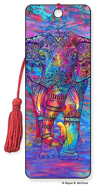 Royce 3D Bookmark - Bohemian Elephant - Ingram