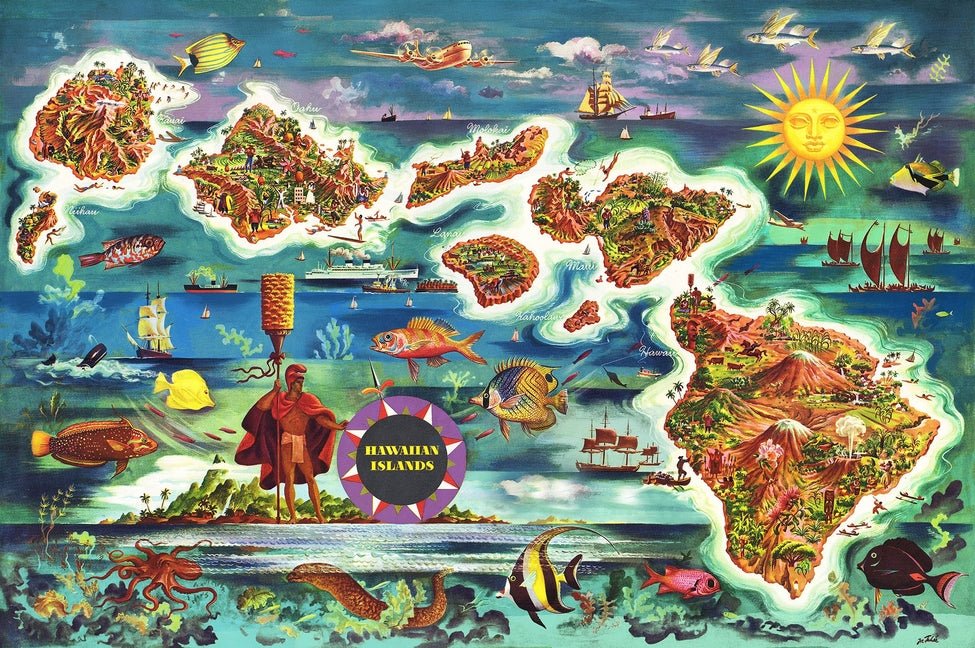 Vintage Hawaii 1000 Piece Jigsaw Puzzle - Ingram