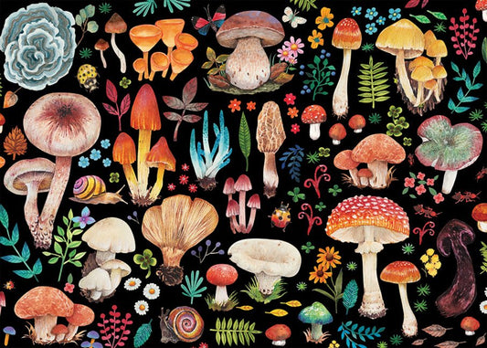 Mushrooms 1000-Piece Jigsaw Puzzle - Ingram