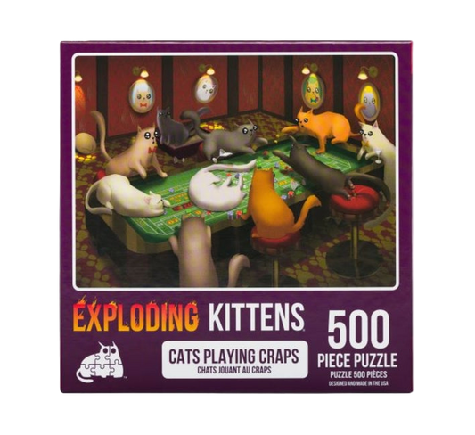 Cats Playing Crap Puzzle (500 piece)