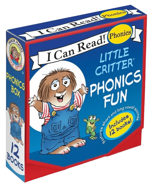 Little Critter 12-Book Phonics Fun!: A Box of 12 Mini-Books Featuring Short and Long Vowel Sounds