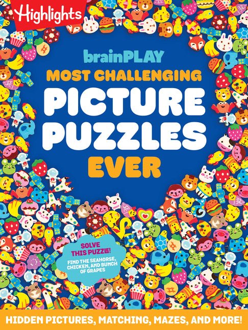 Brainplay Most Challenging Picture Puzzles Ever: 144 Pages of Visual Puzzles and Brain Teasers for Kids 7 and Up, Hidden Pictures Puzzles, Mazes, Ridd - Ingram